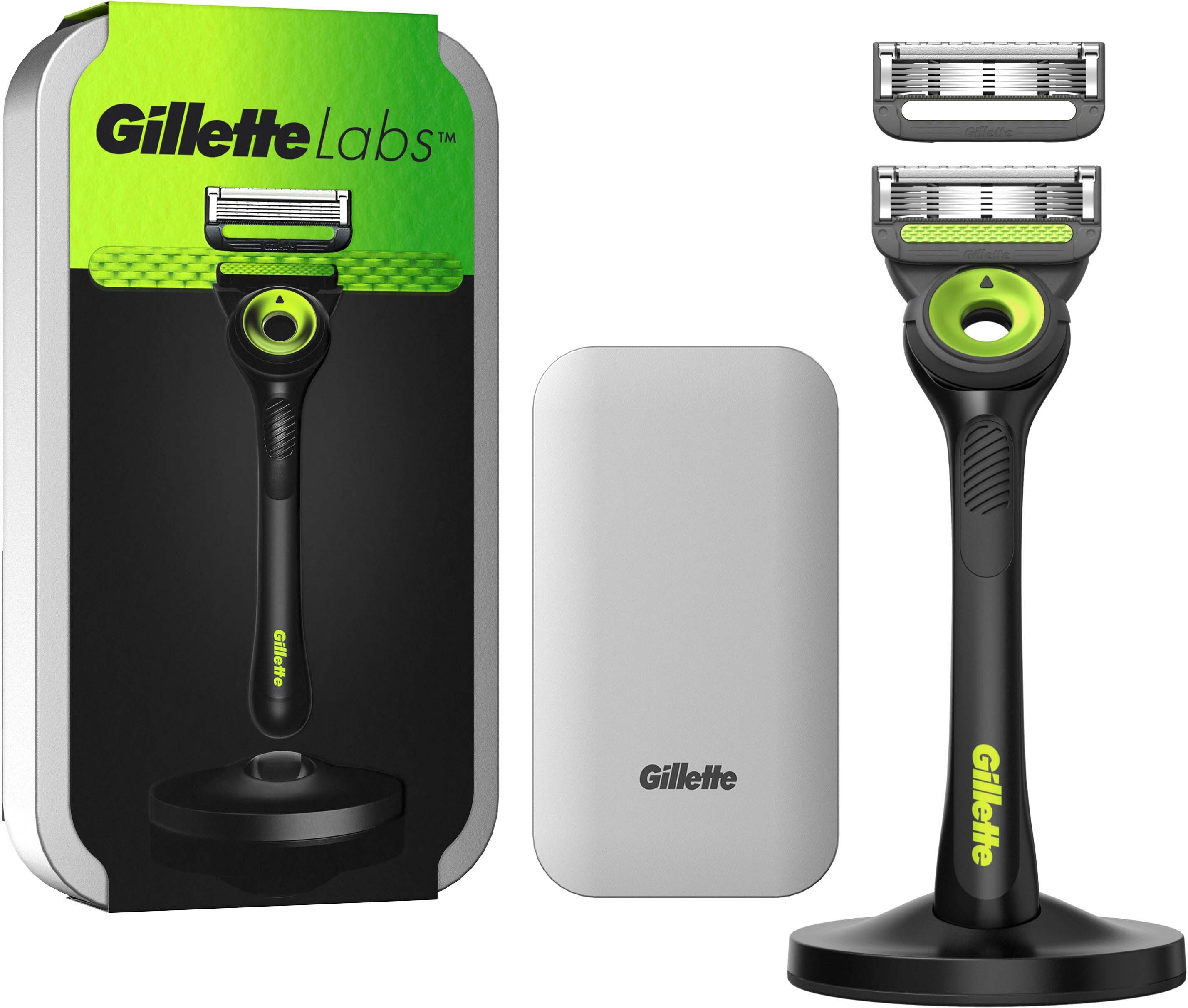 Gillette Labs With Exfoliating Bar Razor Travel Case 2 Blades