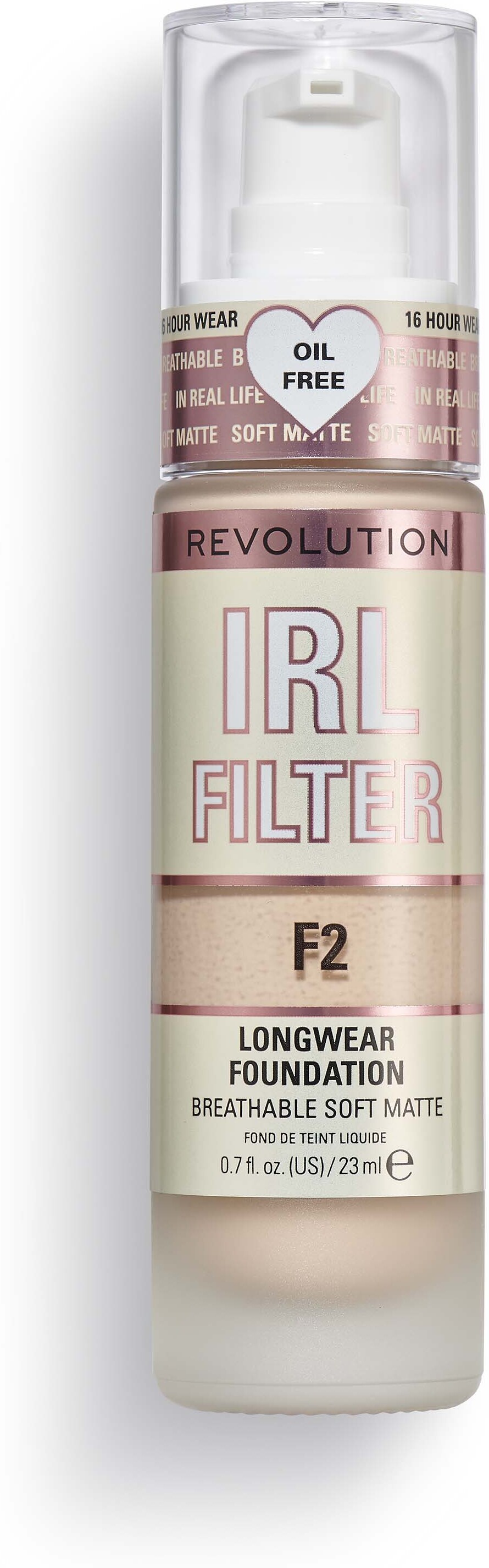 Makeup Revolution IRL Filter Longwear Foundation F2