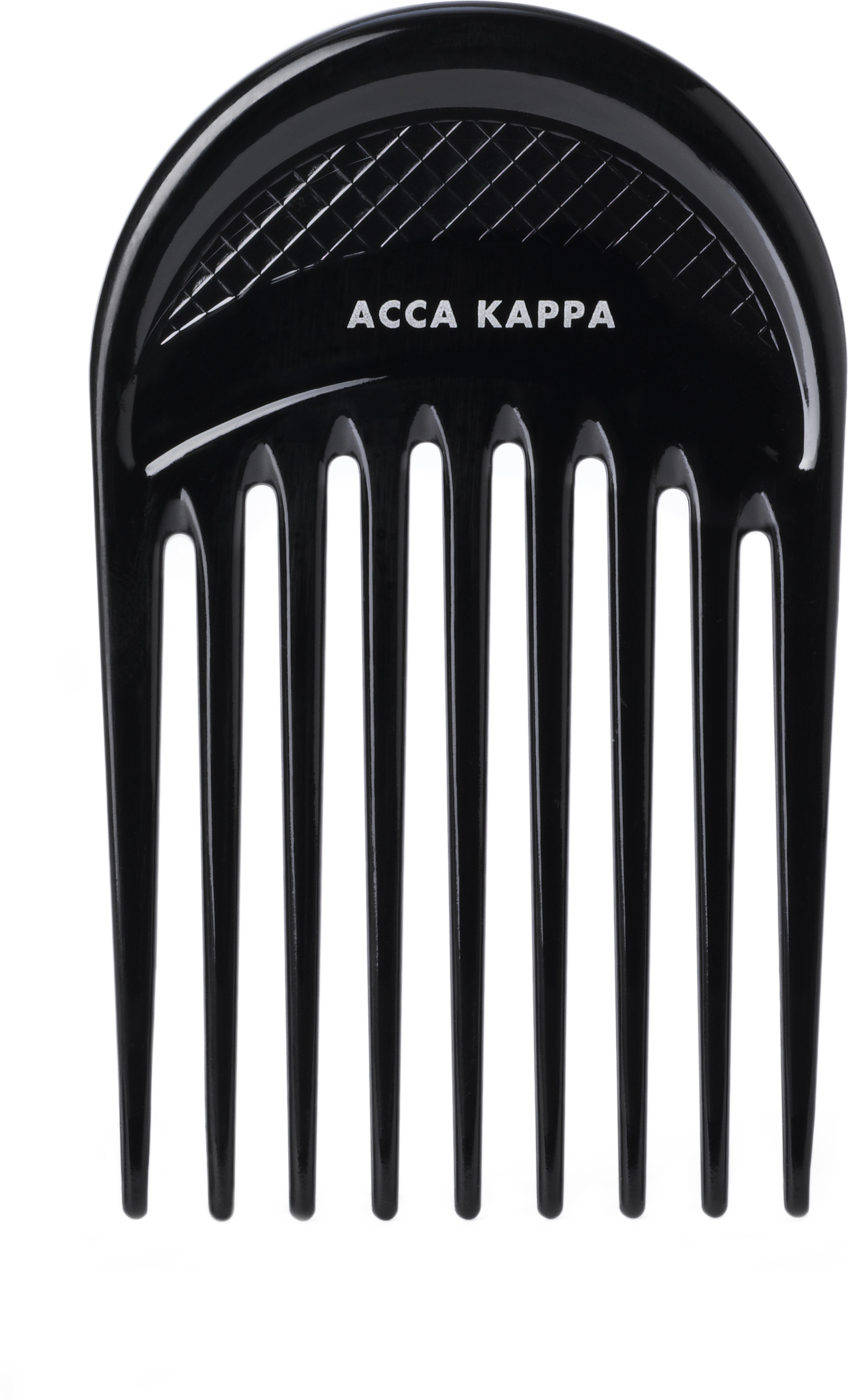 Acca Kappa Professional Round Afro Comb Styler – 7626 Black