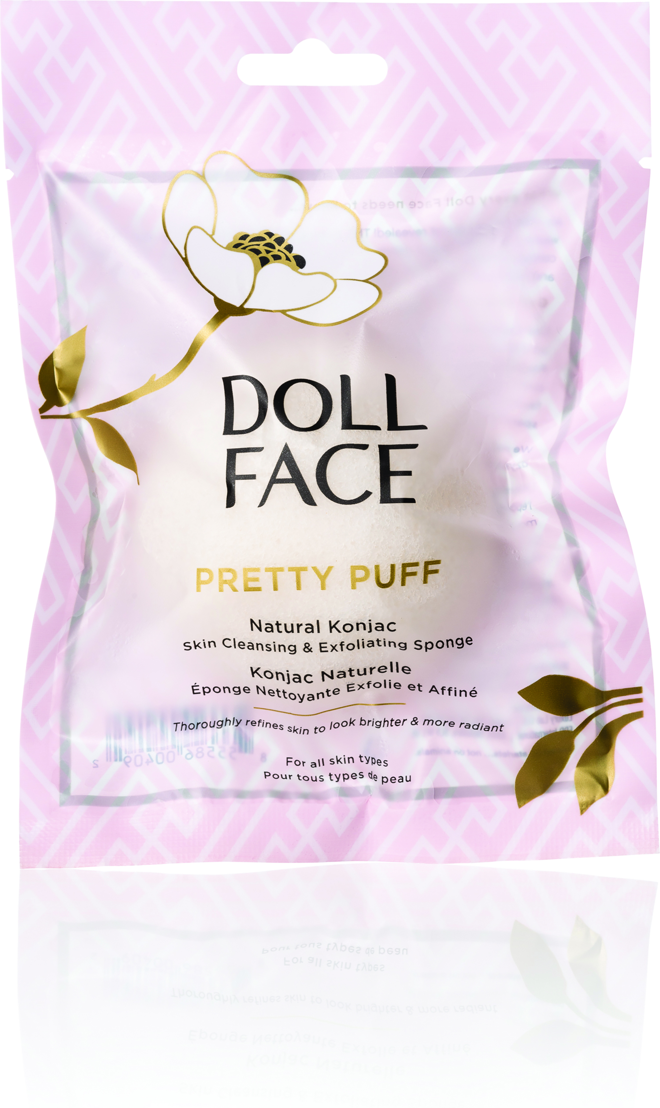 Doll Face Pretty Puff Konjac Cleansing Sponge Natural