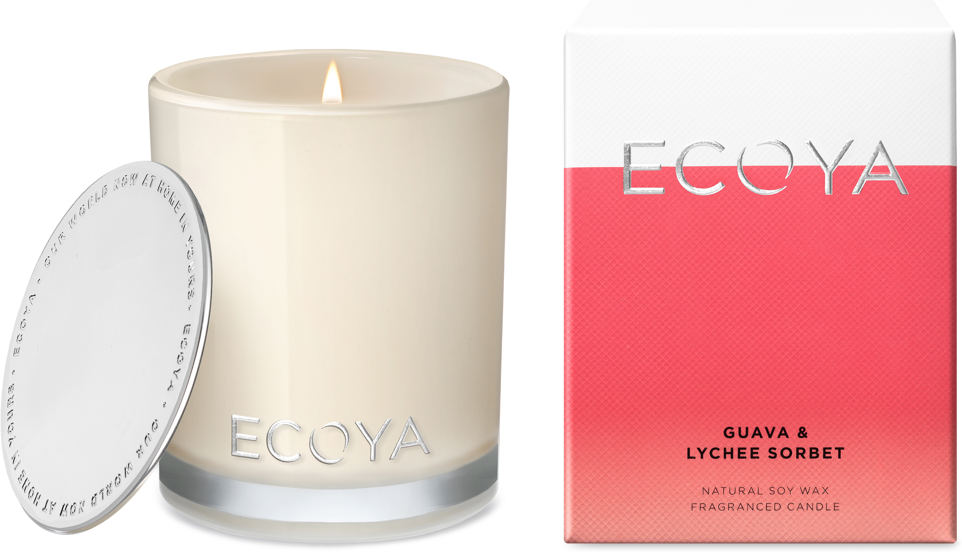 Ecoya Guava & Lynchee Sorbet Fragranced Candle 80 g