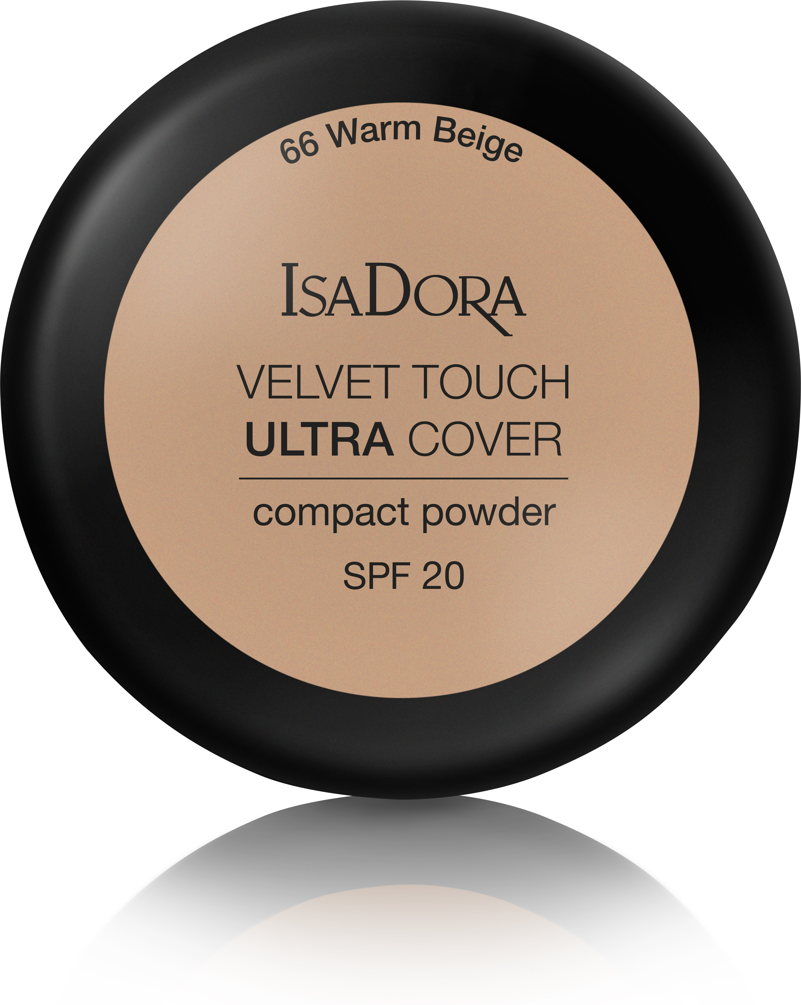 IsaDora Velvet Touch Ultra Cover Compact Powder SPF20 66 Warm Bei