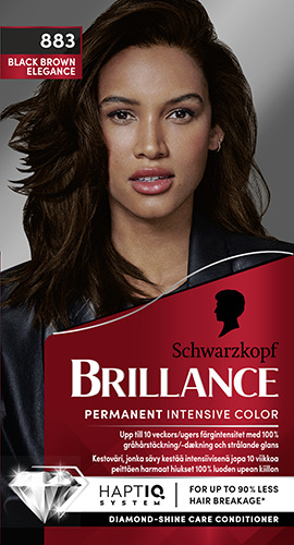 Schwarzkopf Brillance Intensive Color Creme 883 Black Brown Eleg
