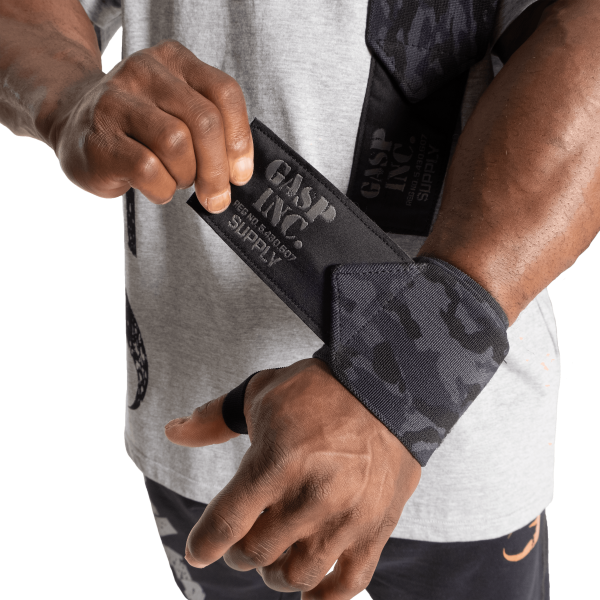Gasp HD Wrist Wraps 24", mørk camo håndleddstøtte