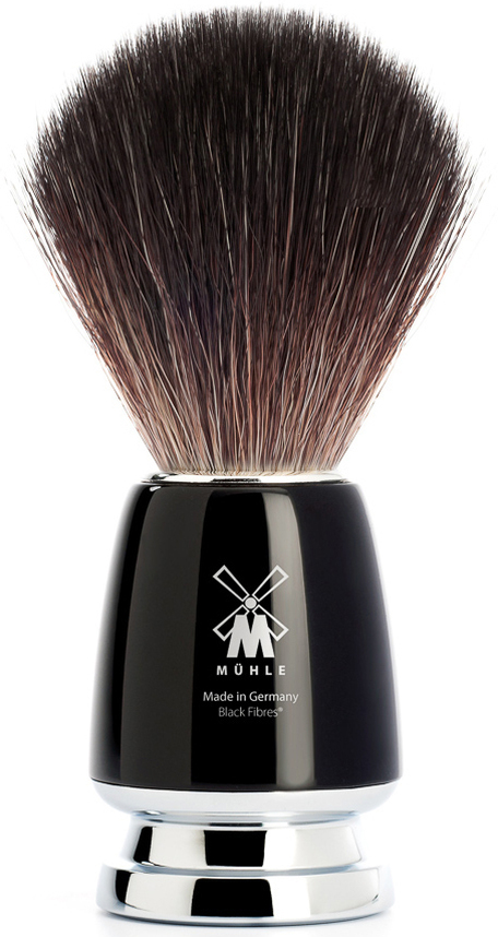 Mühle Rytmo Shaving Brush High-Grade Resin Black Synthetic Black