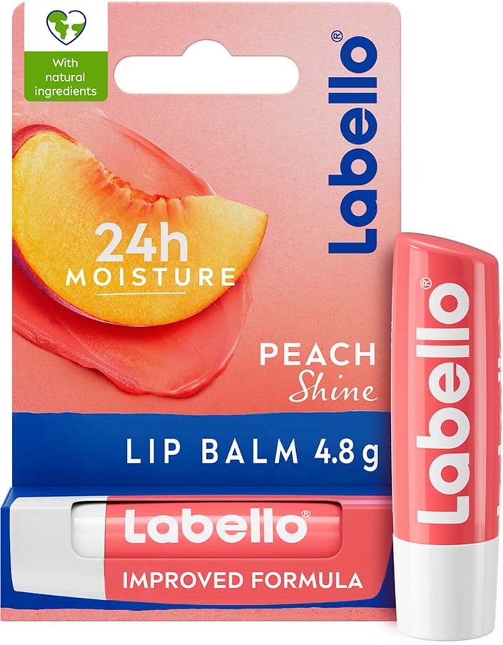 Labello Peach Shine Lip Balm 4 g
