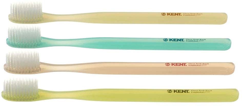 Kent Brushes Original Toothbrushes 4 Colors - 6 pcs