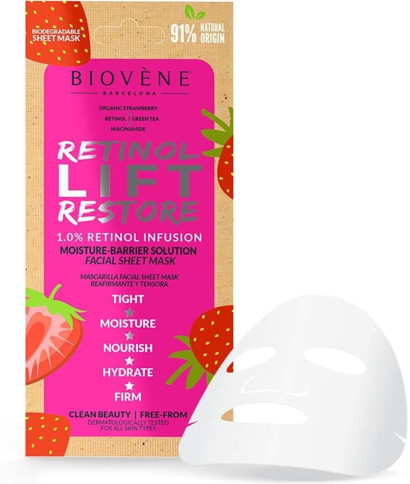 Biovène Retinol Lift Restore Sheet Mask 20 ml
