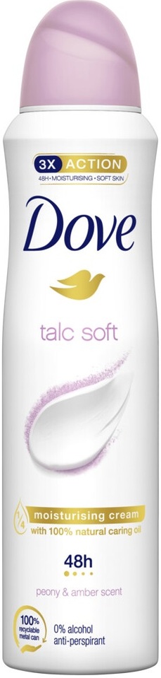Dove Talc Soft 48H Antiperspirant Deo Spray 150 ml