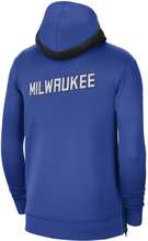 Milwaukee Bucks Showtime City Edition Men's Nike Therma Flex NBA Hoodie - Blue