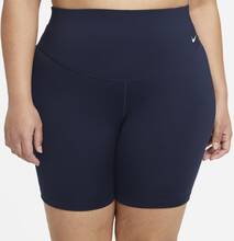 Nike Plus Size - One Women's Mid-Rise 18cm (approx.) Bike Shorts - Blue
