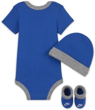 Nike Baby (0–6M) 3-Piece Set - Blue