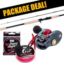 Okuma Komodo + Daiwa Tatulion multirulleset med flätlina