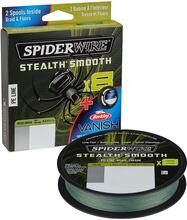 Spiderwire Stealth Smooth 8X flätlina 150 m + fluorocarbon 0,19 / 0,45 mm