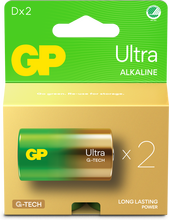 Batteri GP Batteries Ultra Alkaline D/LR20 2-p