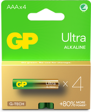 Batteri GP Batteries Ultra Alkaline AAA/LR03 4-p
