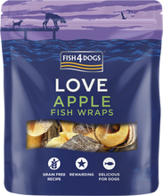 Hundgodis Fish4Dogs Love Apple Fish Wraps 90g