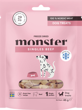 Hundgodis Monster Dog Treats Freeze Dried Beef 45g