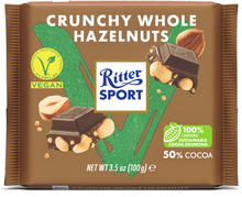 3 x Ritter Sport Vegan Suklaalevy Hasselpähkinä