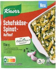 Knorr 2 x Fix Schafskäse-Spinat-Auflauf