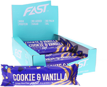 Fast Proteinbars Cookie & Vanilla 15-pack
