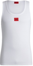 Regular-fit vest in stretch fabric with red logo