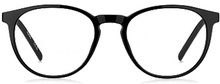 Black-acetate optical frames with patterned temples