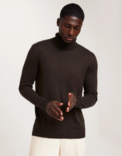 Jack & Jones Jjeemil Knit Roll Neck Noos Pologensere Seal Brown