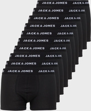 Jack & Jones Jacsolid Trunks 10 Packs Noos Underbukser Black Black - Black - Black - Black - Bl