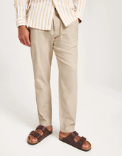 Selected Homme SLH172-Slimtape Brody Linen Pant No Linbukser Incense Mixed W. Oatmeal