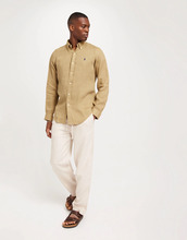 Polo Ralph Lauren 100% Linen Shirt Long Sleeve-Sport Linskjorter Beige/Khaki