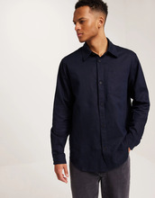 Brixtol Textiles Lawrence Blå skjortor Dark Navy