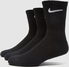 Nike 3-Pack Cushioned Crew Socks, svart