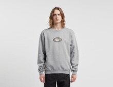 HUF Peach Logo Crew Sweatshirt - size Exclusive?, grå