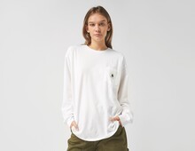 Carhartt Long Sleeve Pocket T-Shirt, vit