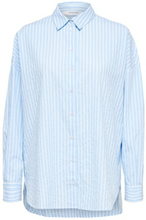 Emma -Sanni LS Striped Shirt - Cashmere Blue