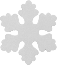 1x Witte decoratie sneeuwvlok van foam 25 cm