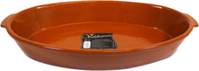 Tapas ovenschaal/serveerschaal ovaal terracotta Fontein 7 liter