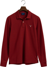 Rød Gant Original Long Sleeve Piqué Pole Shirt Pique