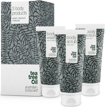 3 Body Products - For Body Exfoliation - 3 Pcs. Bodyscrub Kropspleje Kropspeeling Nude Australian Bodycare