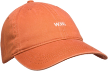 Low Profile Twill Cap Accessories Headwear Caps Oransje Wood Wood*Betinget Tilbud