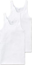Schiesser Hemd 2-pack wit - Cotton Feinripp
