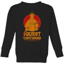 Samurai Jack My Quest Continues Kids' Sweatshirt - Black - 3-4 Years - Black