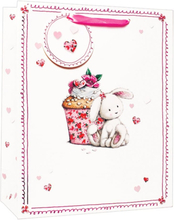 Simon Elvin Floral Rabbit Gift Bags (Pack of 6)