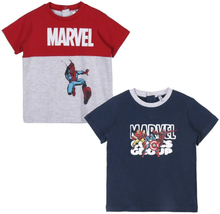 Børne Kortærmet T-shirt Marvel 2 enheder 18 måneder