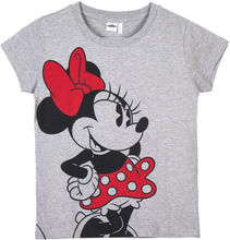 Børne Kortærmet T-shirt Minnie Mouse Grå 8 år