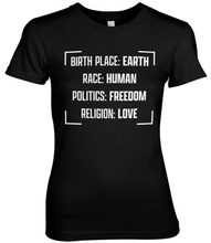 Birthplace - Earth Girly Tee, T-Shirt