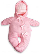 Dukkedragt New Born 45 cm tekstil pink 2-delt