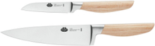 Tevere, Knivsett 2 Deler Home Kitchen Knives & Accessories Knife Sets Brun Ballarini*Betinget Tilbud
