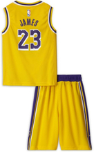 Los Angeles Lakers Replica Younger Kids' (Boys') Nike NBA Jersey and Shorts Box Set - Yellow